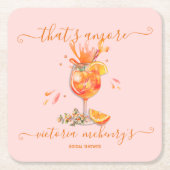 ザアモーレスピリッツブライダルシャワー スクエアペーパーコースター (正面)