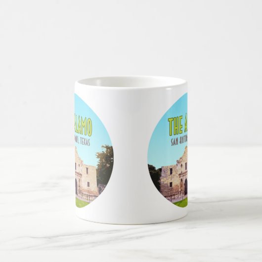 ザアラモミッションサンアントニオテキサス州 コーヒーマグカップ (中央)