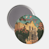 ザアラモヴィンテージテキサス州磁石 マグネット (正面/裏面)