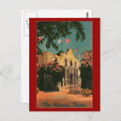 ザアラモヴィンテージテキサス州葉書 ポストカード (正面/裏面)