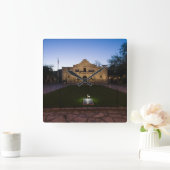 ザアラモ州オブテキサス州スクエアウォールクロック スクエア壁時計 (ホーム)