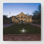 ザアラモ州オブテキサス州スクエアウォールクロック スクエア壁時計 (正面)