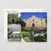 ザアラモ、サンアントニオ、テキサス州 ポストカード (正面/裏面)