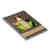 ザアリークールキャッツおもしろいボーリングペットデザイン ノートブック (右側)