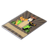 ザアリークールキャッツおもしろいボーリングペットデザイン ノートブック (左側)