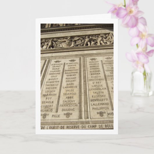 ザアルクドトリオンフ記念碑(フランス、パリ) カード (蘭)