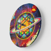 ザアルゴンオルブズカレイド ラージ壁時計 (傾斜)