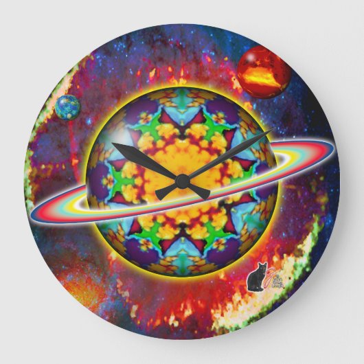 ザアルゴンオルブズカレイド ラージ壁時計 (正面)