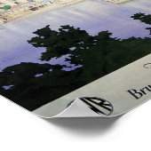 ザアルバート王室のブリッジ，サルタシュヴィンテージ旅行 ポスター (角)