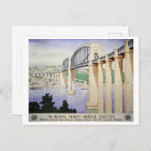 ザアルバート王室のブリッジ，サルタシュヴィンテージ旅行 ポストカード (正面/裏面)