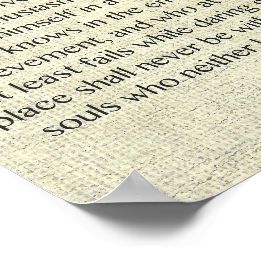 ザアレーナ引用文の男byセオドア・ルーズベルト ポスター (角)