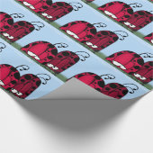 ザアンクイッドラブレディバグイラストレーション ラッピングペーパー (角)