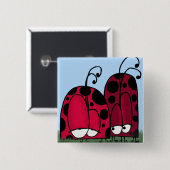 ザアンクイッドラブレディバグイラストレーション 缶バッジ (正面&裏面)