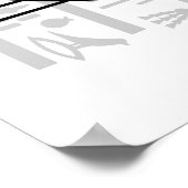 ザアンク語 – エジプトの象形文字 ポスター (角)