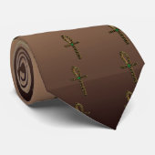 ザアンク語(金ゴールド) ネクタイ (ロール)