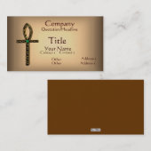 ザアンク語(金ゴールド) 名刺 (正面/裏面)