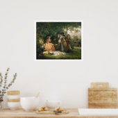 ザアングラーの過去(キャンバス上の油) ポスター (キッチン)