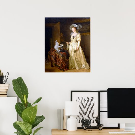 ザアンゴラ猫 ポスター (ホームオフィス)