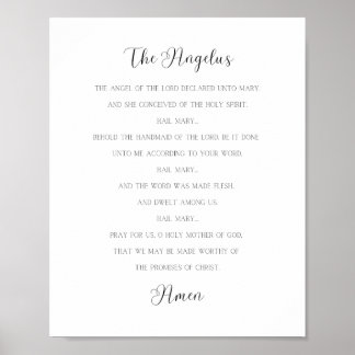 ザアンジェラス祈りの言葉 ポスター