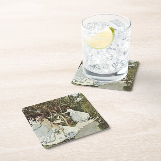 ザアンダムクロードモネの風車 スクエアペーパーコースター (インサイチュ)