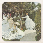 ザアンダムクロードモネの風車 スクエアペーパーコースター (正面)