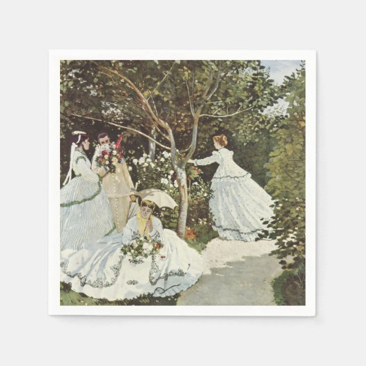 ザアンダムクロードモネの風車 スタンダードカクテルナプキン (正面)