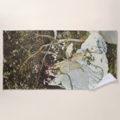 ザアンダムクロードモネの風車 ビーチタオル (正面)