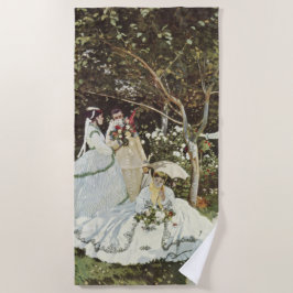 ザアンダムクロードモネの風車 ビーチタオル