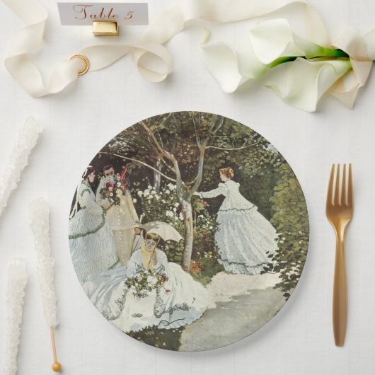 ザアンダムクロードモネの風車 ペーパープレート (ウェディング)