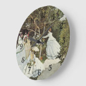 ザアンダムクロードモネの風車 ラージ壁時計 (傾斜)