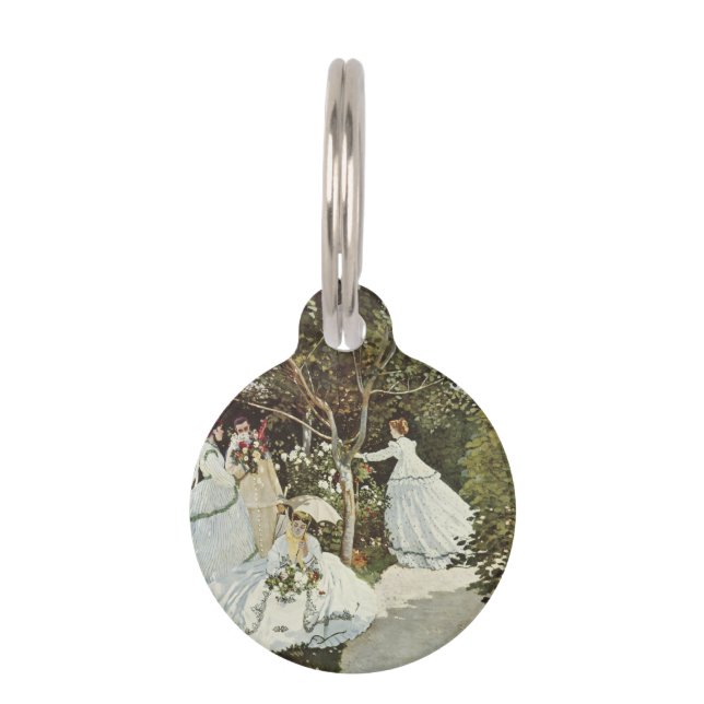 ザアンダムクロードモネボタンの風車 ペット　ネームタグ (正面)