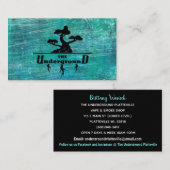 ザアンダーグラウンドビジネスカードターコイズ 名刺 (正面/裏面)