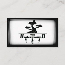 ザアンダーグラウンドビジネスカードブラック&ホワイト 名刺