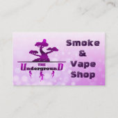 ザアンダーグラウンド・ビジネス・カードパープル 名刺 (正面)