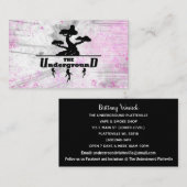 ザアンダーグラウンド・ビジネス・カードピンク 名刺 (正面/裏面)