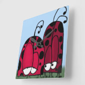 ザアンレクトラブラディブイラストレーション スクエア壁時計 (傾斜)