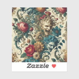 ザアーキーン無政府状態 – ゴシックフローラ枕 シール