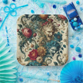 ザアーキーン無政府状態 – ゴシックフローラ枕 ペーパープレート (パーティー)