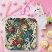 ザアーキーン無政府状態 – ゴシックフローラ枕 ペーパープレート (パーティー)