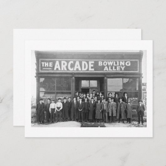 ザアーケードボーリングアリーヴィンテージサロン ポストカード (正面/裏面)