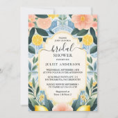 ザアーチフードおもしろいフルーツライムレモンブライダルシャワー 招待状 (正面)