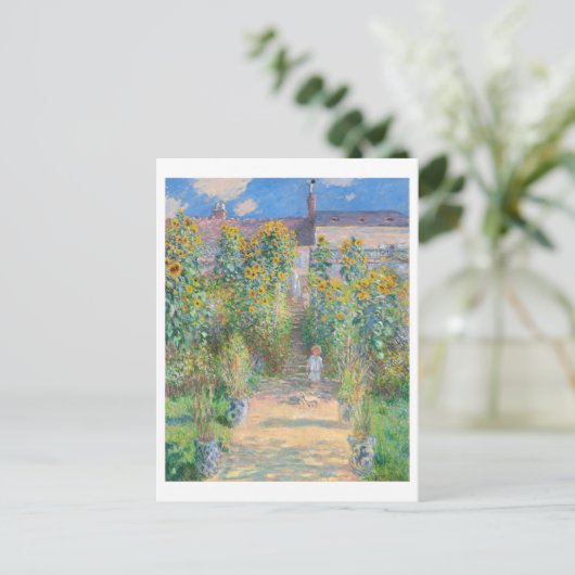 ザアーティストガーデンバイクロード・モネ絵画ズ ポストカード (スタンド正面)
