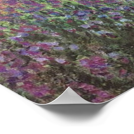 ザアーティストズガーデンアットジヴェルニーbyクロード・モネ ポスター (角)