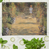 ザアーティストズガーデンアットベテウイルバイクロード・モネ キッチンタオル (折り畳み)