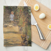 ザアーティストズガーデンアットベテウイルバイクロード・モネ キッチンタオル (四つ折り)