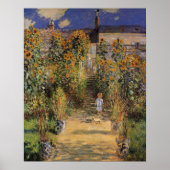 ザアーティストズガーデンアットベテウイルバイクロード・モネ ポスター (正面)