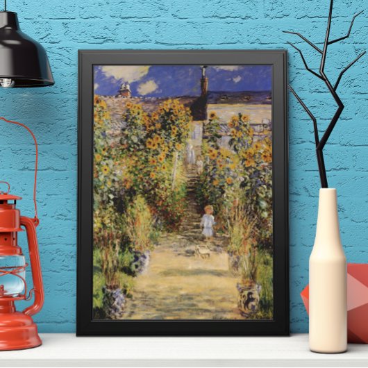 ザアーティストズガーデンアットベテウイルバイクロード・モネ ポスター