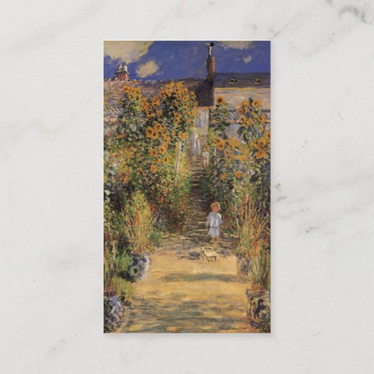 ザアーティストズガーデンアットベテウイルバイクロード・モネ 名刺 (裏面)