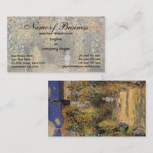 ザアーティストズガーデンアットベテウイルバイクロード・モネ 名刺 (正面/裏面)