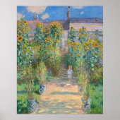 ザアーティストズガーデンアットヴェテウイルバイクロード・モネ ポスター (正面)